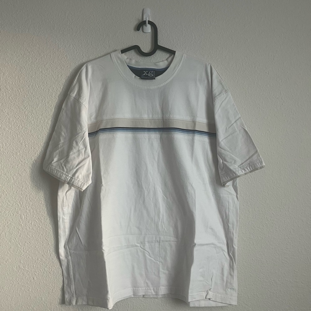 XG White and Blue Men's Shirt
